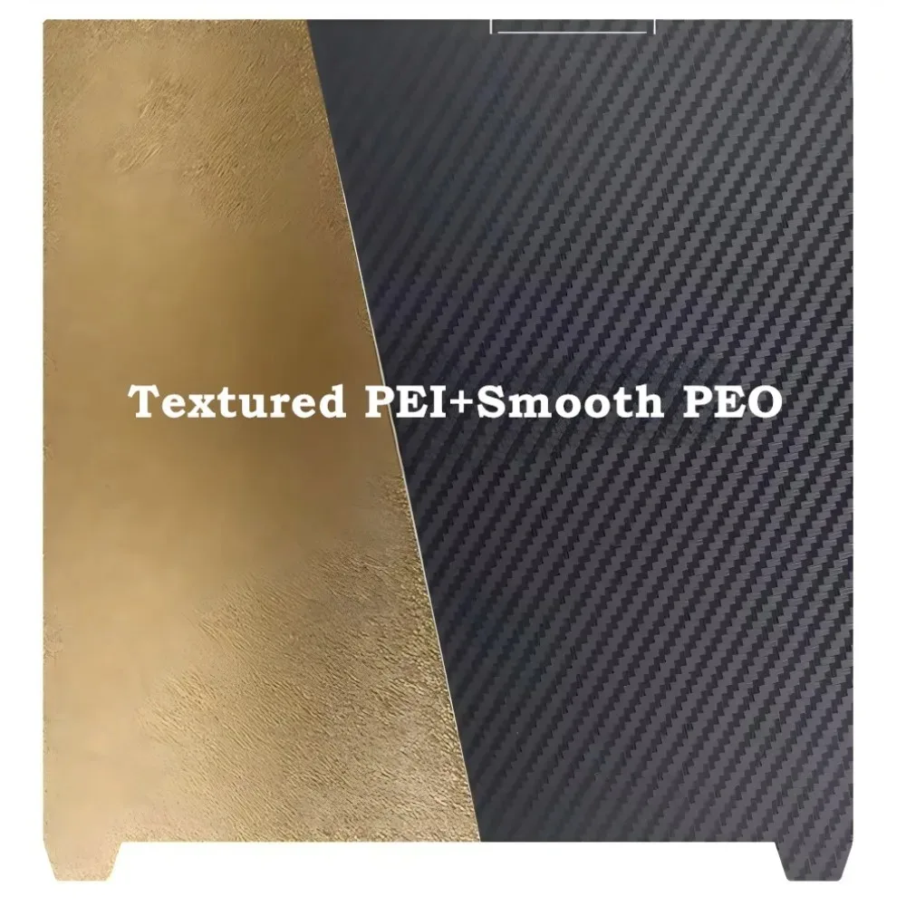 K2 Plus Build Plate Smooth Textured PET PEI Sheet 370x370mm For Creality K2 Plus Double Sided PEI Flexible Spring Steel Sheet
K2 Plus Build Plate Smooth Textured PET PEI Sheet 370x370mm For Creality K2 Plus Double Sided PEI Flexible Spring Steel Sheet