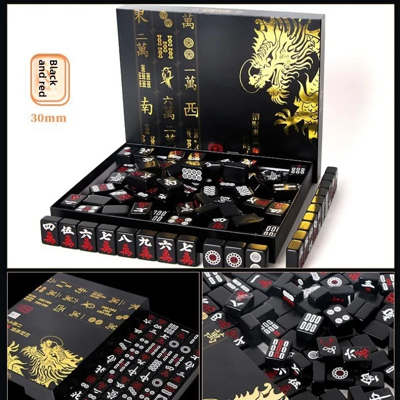 144 Piece Portable Mahjong Set Complete with 2 Dices & 4 Racks, Classic Tile Game for Home Travel Party Night Holiday Gift
144 Piece Portable Mahjong Set Complete with 2 Dices & 4 Racks, Classic Tile Game for Home Travel Party Night Holiday Gift