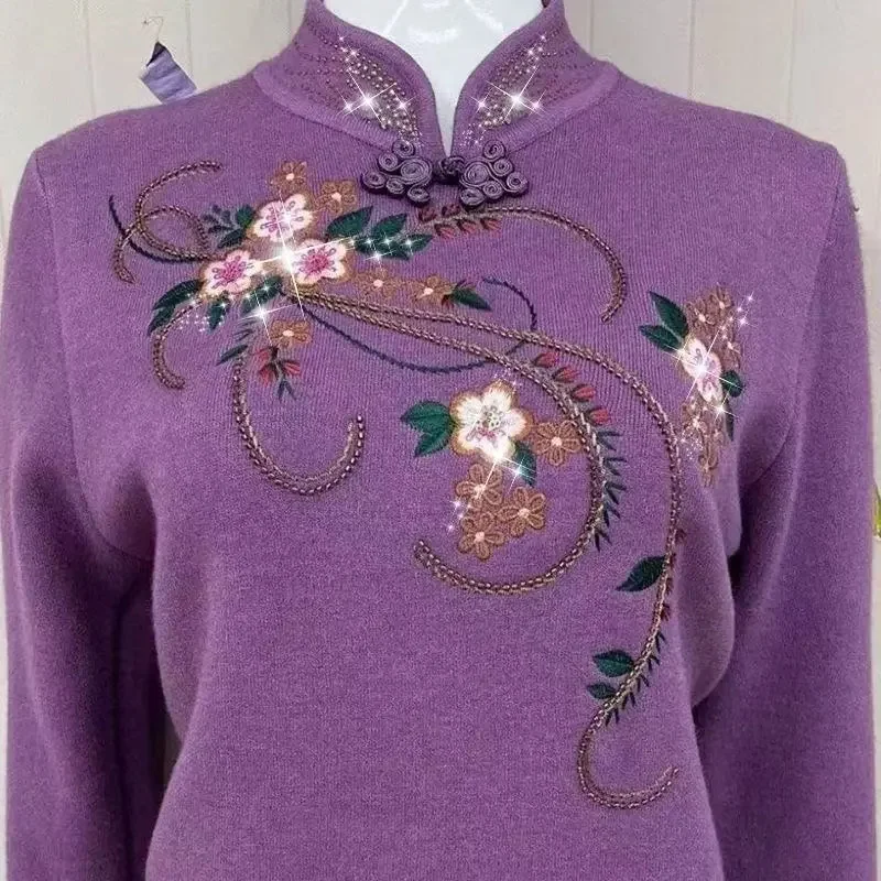 Middle aged Mom Winter Sweater New Women Velvet Thickened Integrated Knitted Pullo Middle aged Elderly Warm Top Plus Size M-6XL
Middle aged Mom Winter Sweater New Women Velvet Thickened Integrated Knitted Pullo Middle aged Elderly Warm Top Plus Size M-6XL