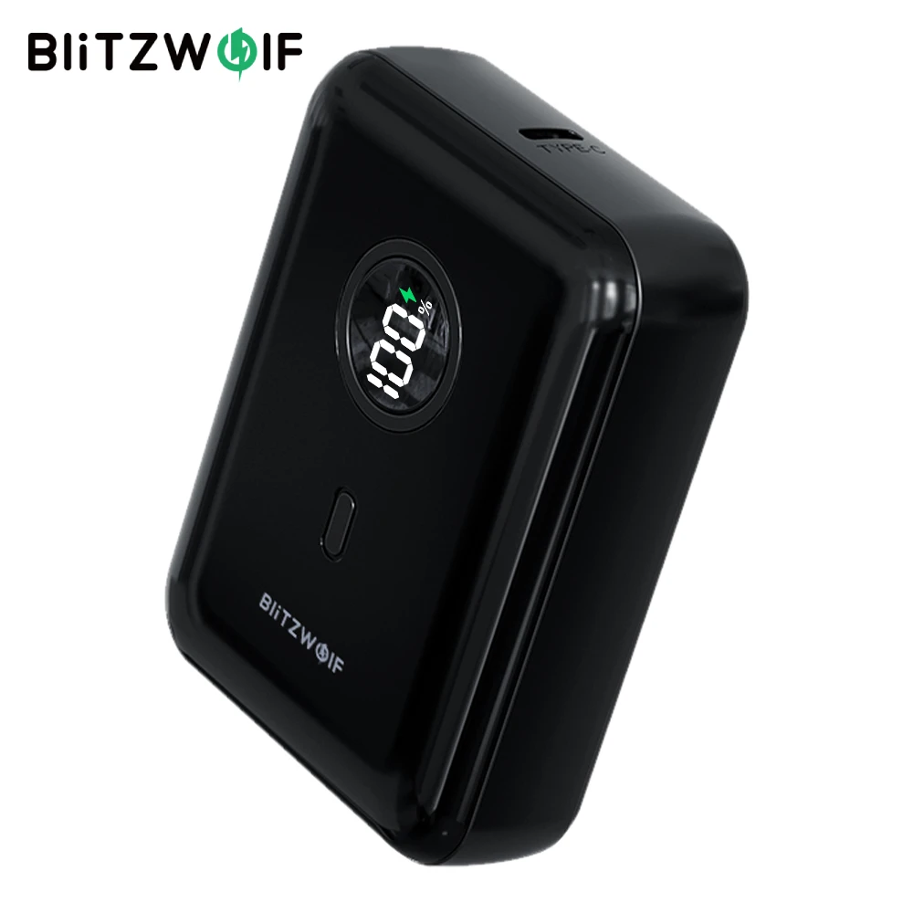 BlitzWolf BW-P21 10000mAh 22.5W Super Fast Charging QC3.0 PD3.0 Digital Display Portable Mini Power Bank for 16 15 Smart Phone
BlitzWolf BW-P21 10000mAh 22.5W Super Fast Charging QC3.0 PD3.0 Digital Display Portable Mini Power Bank for 16 15 Smart Phone