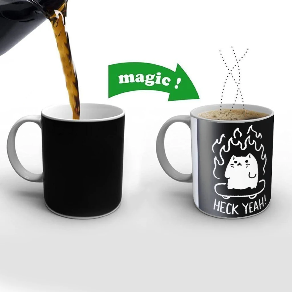 Heck Yeah Skater Cat Creativity Change Color Chang mug Ceramic mug Hot Coffee Cup Breakfast Cup Mug Friend Gift
Heck Yeah Skater Cat Creativity Change Color Chang mug Ceramic mug Hot Coffee Cup Breakfast Cup Mug Friend Gift