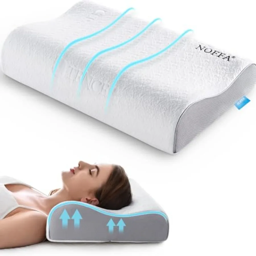 Cervical Neck Pillow, Soft Contour Memory Foam Pillow for Neck Support, Cervical Orthopedic Pillows for Sleeping, Ergonomic Bed
Cervical Neck Pillow, Soft Contour Memory Foam Pillow for Neck Support, Cervical Orthopedic Pillows for Sleeping, Ergonomic Bed