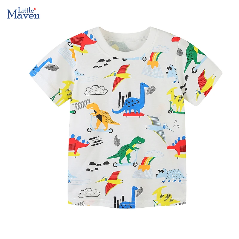 Little maven Korean Children's Clothes 2024 Summer Children's Clothing T-shirts Animals Dinosaurs Fashion Baby Boys Kids Clothes
Little maven Korean Children's Clothes 2024 Summer Children's Clothing T-shirts Animals Dinosaurs Fashion Baby Boys Kids Clothes