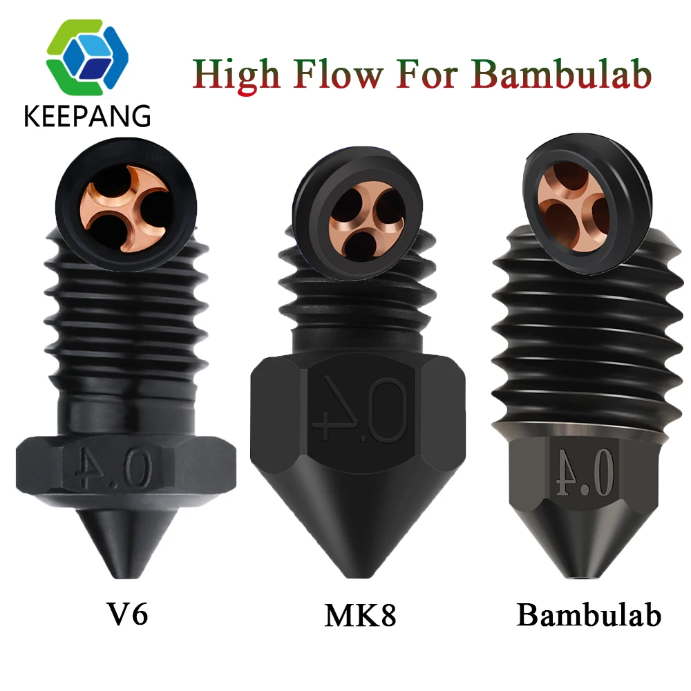 Форсунка из закаленной стали E3D V6 MK8 для 3d принтера Bambu Lab X1 p1p, сопло с высоким потоком для лаборатории bambu x1c Hotend
Форсунка из закаленной стали E3D V6 MK8 для 3d принтера Bambu Lab X1 p1p, сопло с высоким потоком для лаборатории bambu x1c Hotend