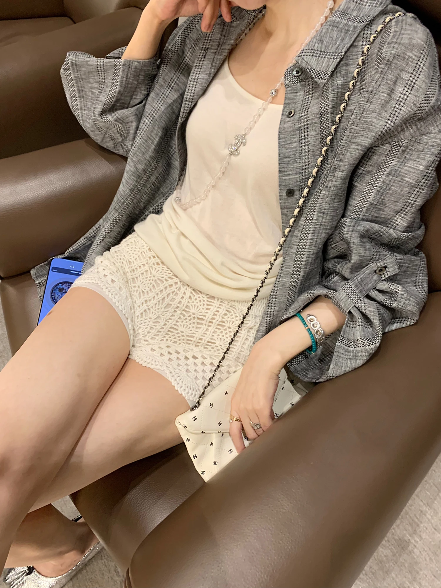 Handmade Hook Needle Hollow Knitted Vaion Sle Elastic Waist orts Summer New Arrival Women's Slim Fit Straight Leg Pants
Handmade Hook Needle Hollow Knitted Vaion Sle Elastic Waist orts Summer New Arrival Women's Slim Fit Straight Leg Pants