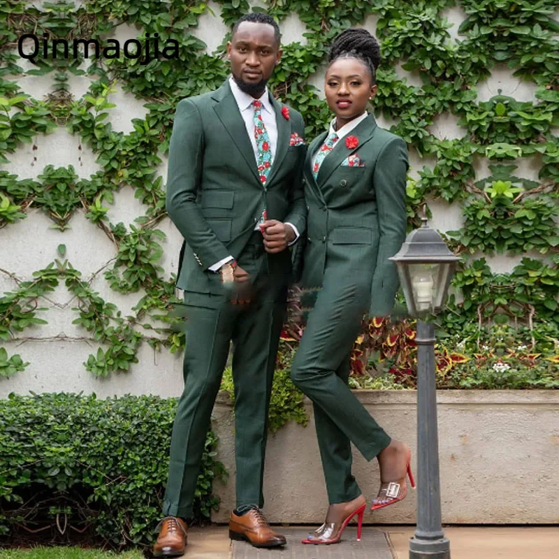 Elegant Couple Suits For Men/Women Fit Slim 2 Pieces Casual Tailor-Made Formal Groom Wedding Tuxedos Prom Party Clothing
Elegant Couple Suits For Men/Women Fit Slim 2 Pieces Casual Tailor-Made Formal Groom Wedding Tuxedos Prom Party Clothing