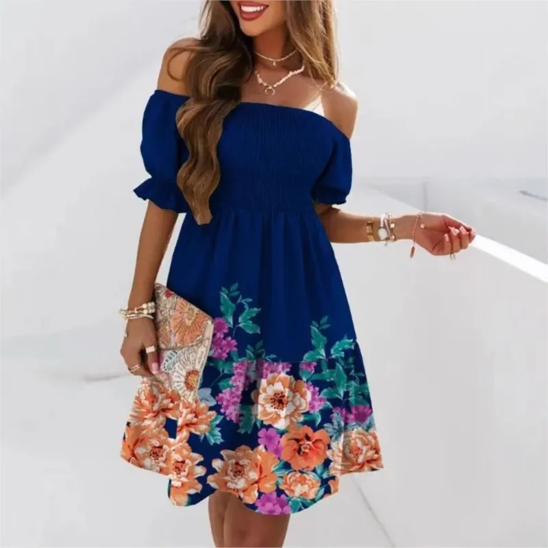 2025 Women's New Sexy One-length Neck Petal Sleeves High Waist Pleated Natural Printed Dress Beach Casual Vacation Midi Skirt
2025 Women's New Sexy One-length Neck Petal Sleeves High Waist Pleated Natural Printed Dress Beach Casual Vacation Midi Skirt