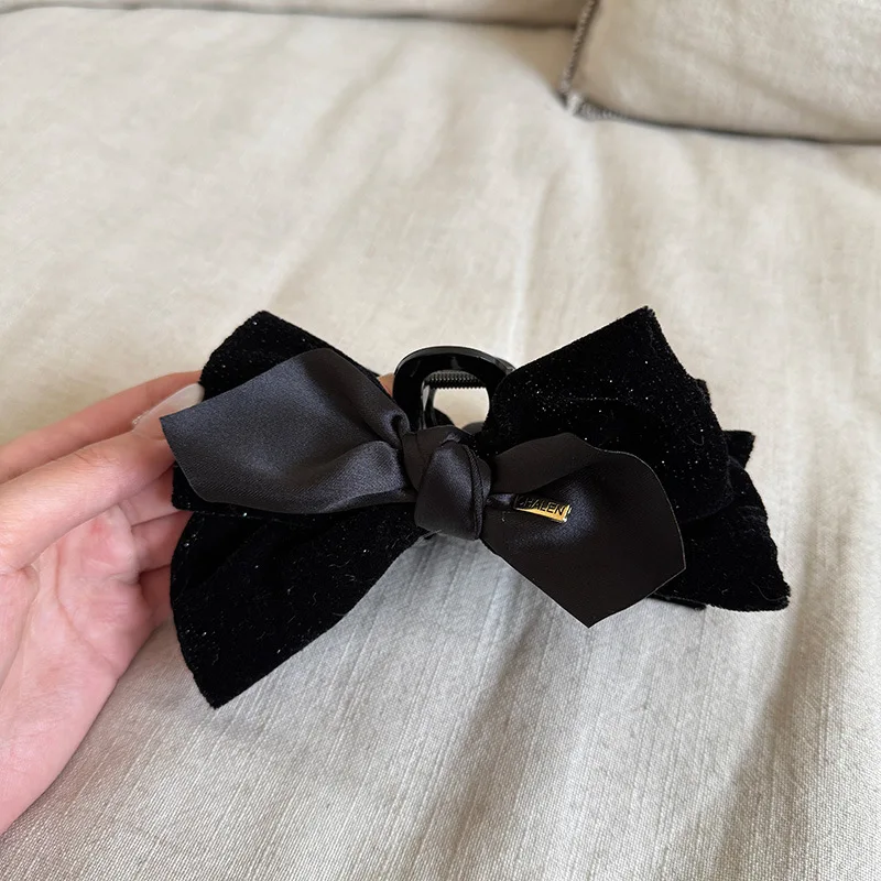 Large Acetate Black Bow Shark Hair Claw Clip Korean Style Everyday Commute Daily Premium Tangle Free for Women
Large Acetate Black Bow Shark Hair Claw Clip Korean Style Everyday Commute Daily Premium Tangle Free for Women