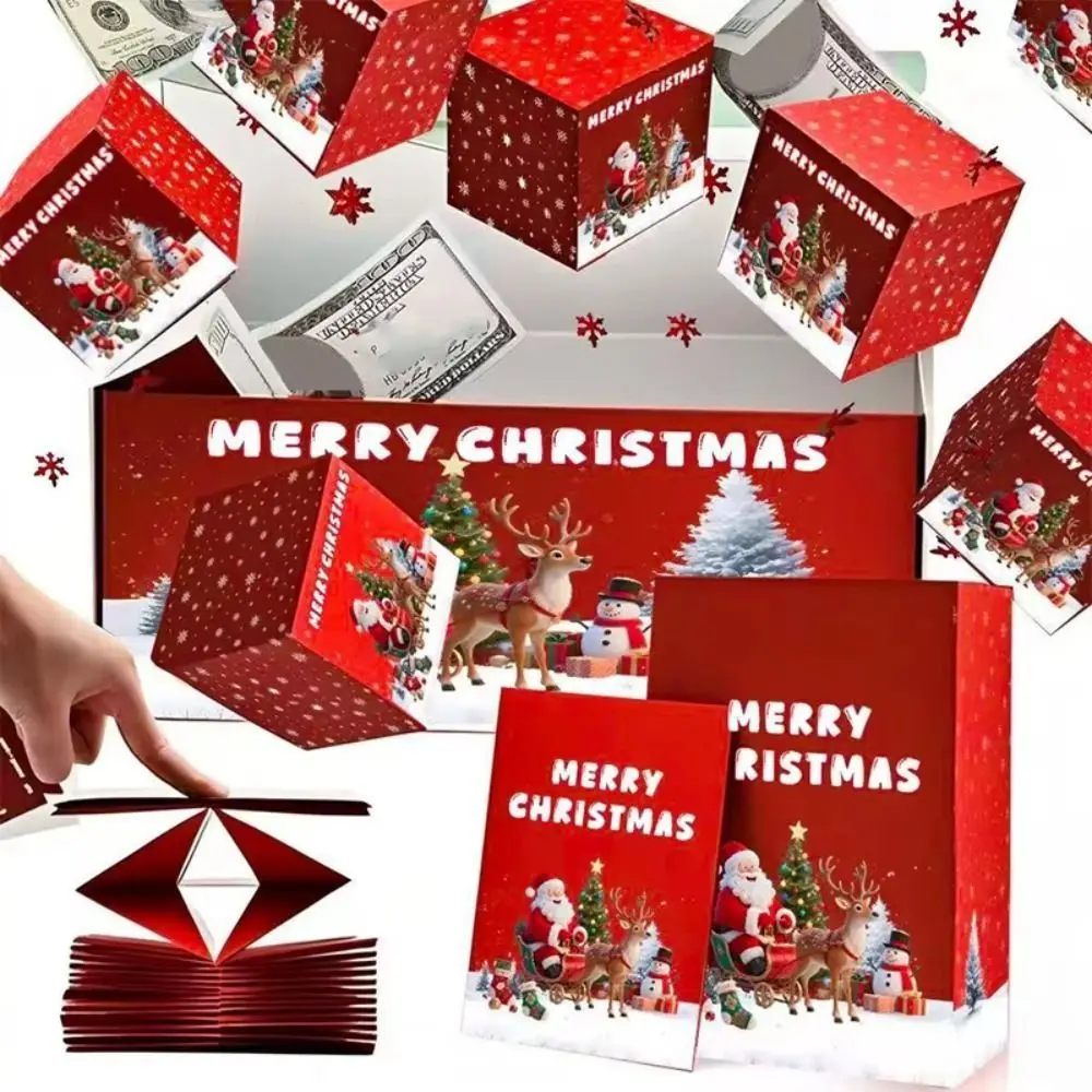 New Folding Christmas Surprise Gift Box DIY Assembly Pop-Up Money Pull-Out Box Bouncing Pop-Up Surprise Box Christmas Gifts
New Folding Christmas Surprise Gift Box DIY Assembly Pop-Up Money Pull-Out Box Bouncing Pop-Up Surprise Box Christmas Gifts
