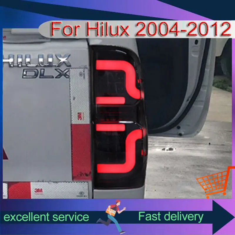 Светодиодные задние фонари для Toyota Hilux VIGO 2004-2014, ремонт автомобильных задних фонарей, ходовые тормозные стримеры, указатели поворота, автомобильная сборка
Светодиодные задние фонари для Toyota Hilux VIGO 2004-2014, ремонт автомобильных задних фонарей, ходовые тормозные стримеры, указатели поворота, автомобильная сборка