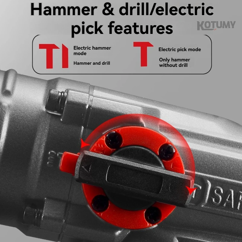 Multifunctional Rotary Hammer Drill & Demolition Hammer Dual-use Industrial Grade Concrete Drilling Tool for Home & Workshop
Multifunctional Rotary Hammer Drill & Demolition Hammer Dual-use Industrial Grade Concrete Drilling Tool for Home & Workshop