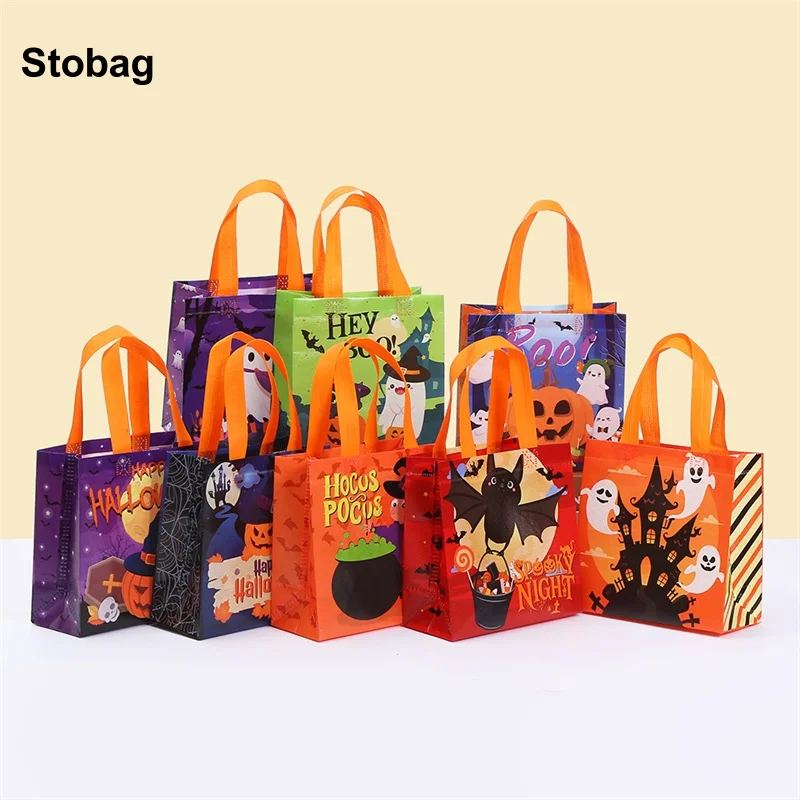 StoBag 24pcs Wholesale Halloween Non-woven Gift Bag Tote Fabric Packaging Kids Waterproof Storage Pouch Trick or Treat Party 
StoBag 24pcs Wholesale Halloween Non-woven Gift Bag Tote Fabric Packaging Kids Waterproof Storage Pouch Trick or Treat Party