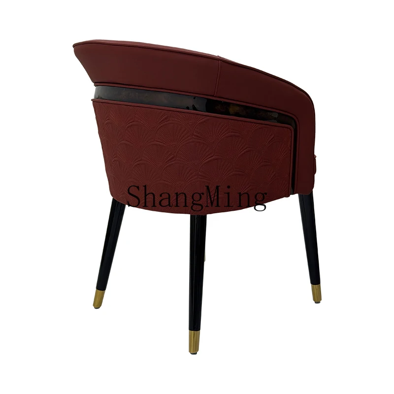 ZYH fan-shaped embroidered high-gloss paint surrounded armrest dining chair beige light dining table chair
ZYH fan-shaped embroidered high-gloss paint surrounded armrest dining chair beige light dining table chair