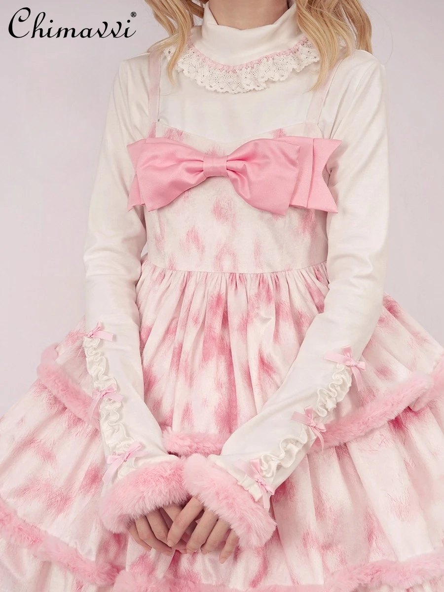 Осень-зима, новый милый топ в стиле Лолиты для девочек, модная милая флисовая рубашка с высоким воротником и длинными рукавами, утолщенная плюшевая рубашка в стиле Лолиты на Хэллоуин
Осень-зима, новый милый топ в стиле Лолиты для девочек, модная милая флисовая рубашка с высоким воротником и длинными рукавами, утолщенная плюшевая рубашка в стиле Лолиты на Хэллоуин