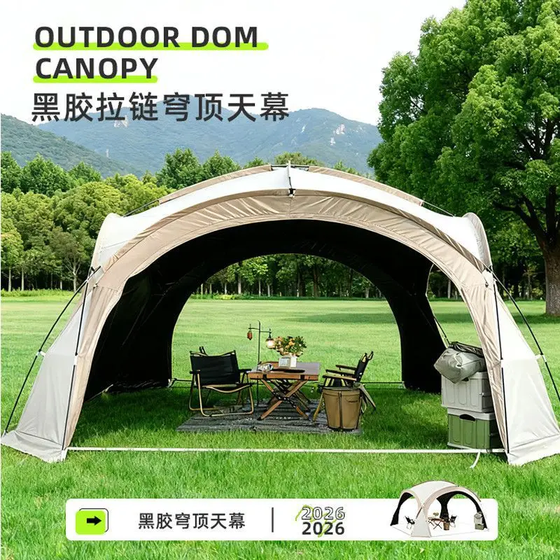 Outdoor Black Coated Dome Canopy Camping Insect Proof Rainproof Sunscreen Awning Mongolian Yurt Tent
Outdoor Black Coated Dome Canopy Camping Insect Proof Rainproof Sunscreen Awning Mongolian Yurt Tent