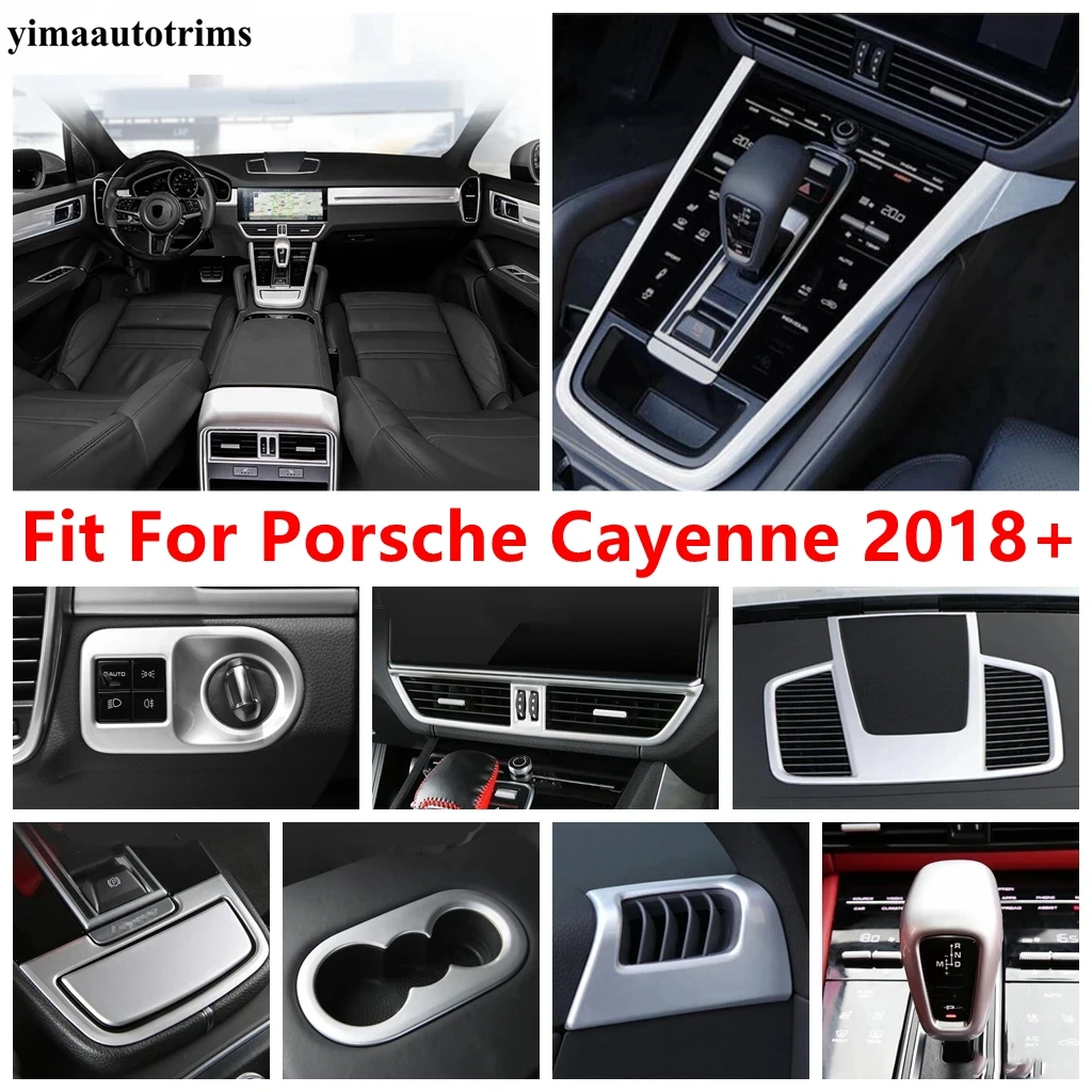 Dashboard Air AC Vent / Water Cup / Head Light Lamp / Gear Shift Panel Cover Trim Accessories For Porsche Cayenne 2018 - 2023
Dashboard Air AC Vent / Water Cup / Head Light Lamp / Gear Shift Panel Cover Trim Accessories For Porsche Cayenne 2018 - 2023