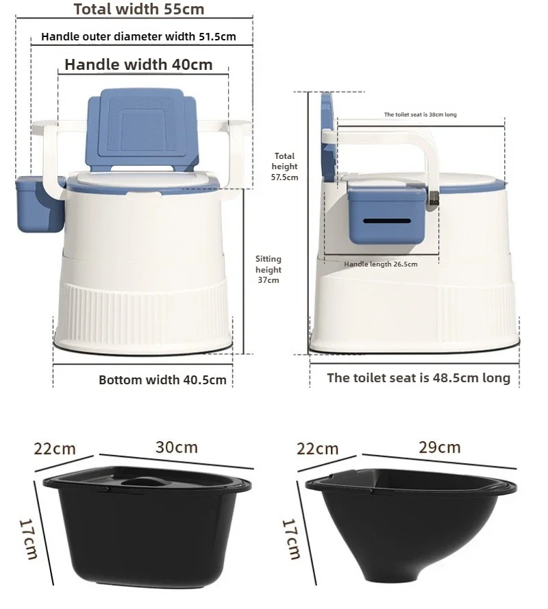 Excellent Portable Toilet Household Toilet Chair Can Put Bedroom Suitable for Pregnant Women and The Elderly Mobile Toilet Easy
Excellent Portable Toilet Household Toilet Chair Can Put Bedroom Suitable for Pregnant Women and The Elderly Mobile Toilet Easy