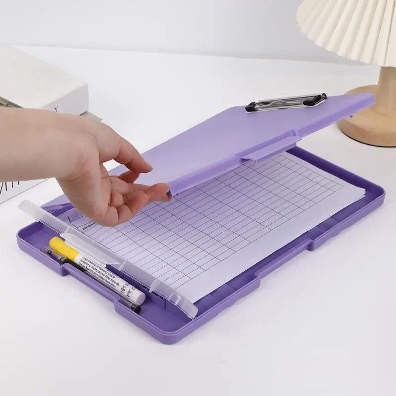 Plastic Storage Clipboard With Metal Clip And Pen Holder For Office School Nurses Field Work
Plastic Storage Clipboard With Metal Clip And Pen Holder For Office School Nurses Field Work