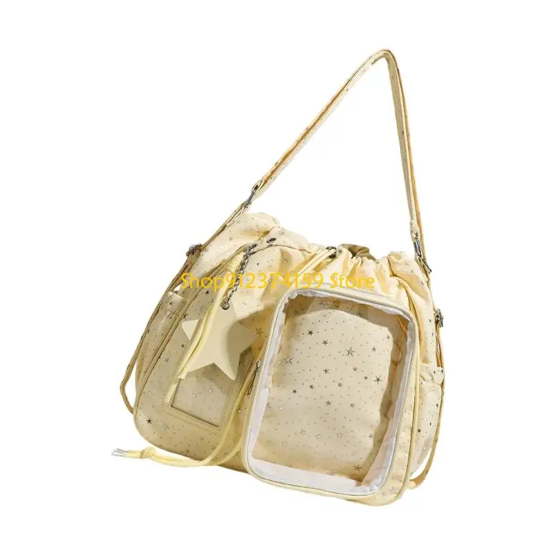 G5AE Fashionable Shoulder Bag Korean Styles Print Backpack Spacious Book Bag Drawstring Dayopack For Travel or Daily Use
G5AE Fashionable Shoulder Bag Korean Styles Print Backpack Spacious Book Bag Drawstring Dayopack For Travel or Daily Use