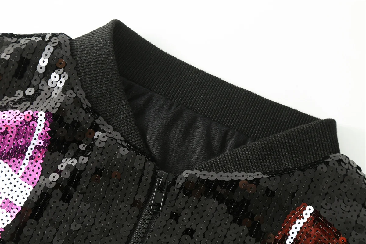 Autumn New Round Neck Patchwork Color Geometry Streetwear Hip Hop Coat Long Sleeve Sequins Night Club Loose Women Jacket
Autumn New Round Neck Patchwork Color Geometry Streetwear Hip Hop Coat Long Sleeve Sequins Night Club Loose Women Jacket