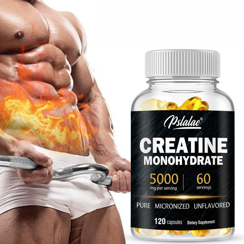Creatine Monohydrate - Build Muscle, Improve Athletic Performance, Improve Energy Endurance and Promote Recovery - 120 Capsules
Creatine Monohydrate - Build Muscle, Improve Athletic Performance, Improve Energy Endurance and Promote Recovery - 120 Capsules