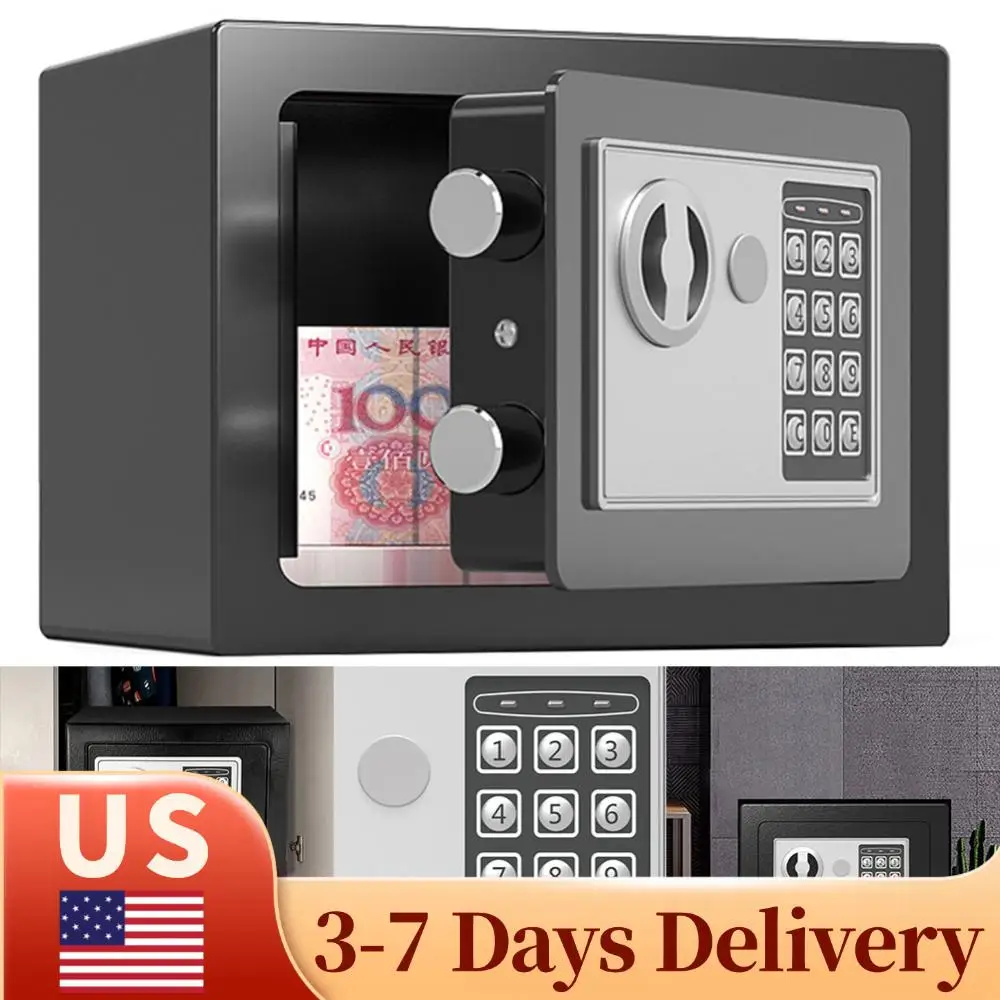 Электронный сейф с ключами, домашний мини-сейф для денег, стальной, с замком, для хранения денег, ювелирных изделий, документов
Электронный сейф с ключами, домашний мини-сейф для денег, стальной, с замком, для хранения денег, ювелирных изделий, документов