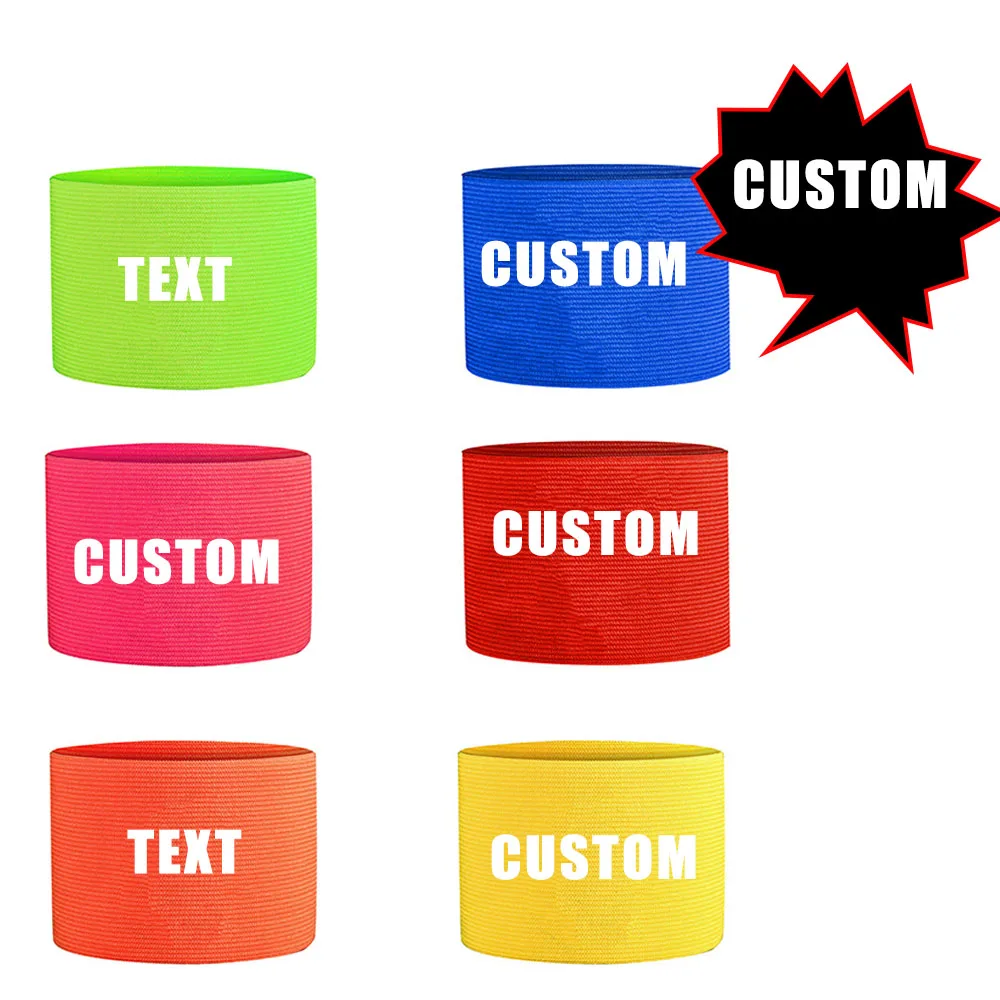 Custom Text Captain Armband Adjustable Soccer Football Captain Band Elastic Sports Arm Band for Adult Youth Team Training Match
Custom Text Captain Armband Adjustable Soccer Football Captain Band Elastic Sports Arm Band for Adult Youth Team Training Match