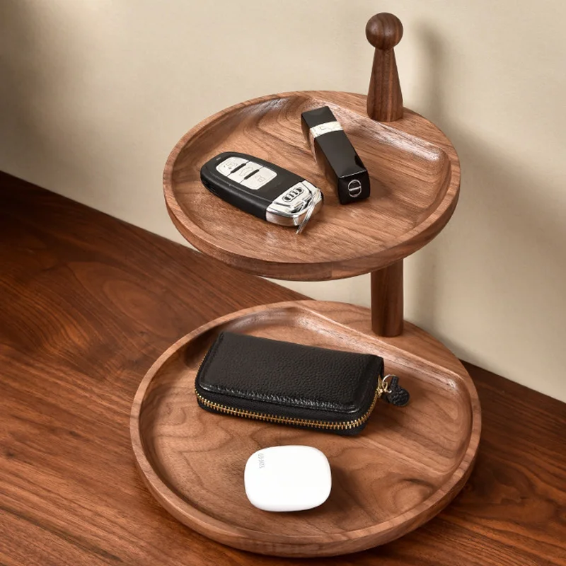 2-Tier Storage Stand Walnut Wood Multi Functional Tabletop Organizer for Keys Cosmetics Wallets Luxury Entryway Dresser Decor
2-Tier Storage Stand Walnut Wood Multi Functional Tabletop Organizer for Keys Cosmetics Wallets Luxury Entryway Dresser Decor