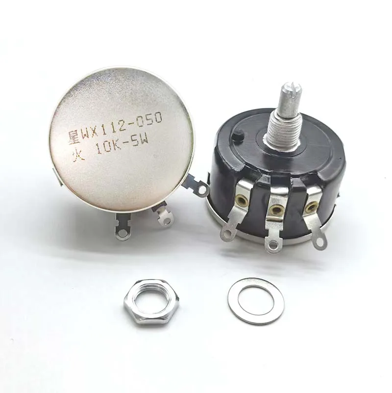 1PCS WX112 WX050 5W Single-Turn Wirewound Potentiometer 100R/220R/330R/470R/1K/2.2K/4.7K/10K/22K/33K/47K Adjustable Resistor
1PCS WX112 WX050 5W Single-Turn Wirewound Potentiometer 100R/220R/330R/470R/1K/2.2K/4.7K/10K/22K/33K/47K Adjustable Resistor