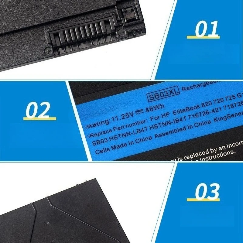 Аккумулятор большой емкости 4089 мАч 11.25В, новый, для HP EliteBook 720 725 820 G1 G2, совместим с SB03XL
Аккумулятор большой емкости 4089 мАч 11.25В, новый, для HP EliteBook 720 725 820 G1 G2, совместим с SB03XL