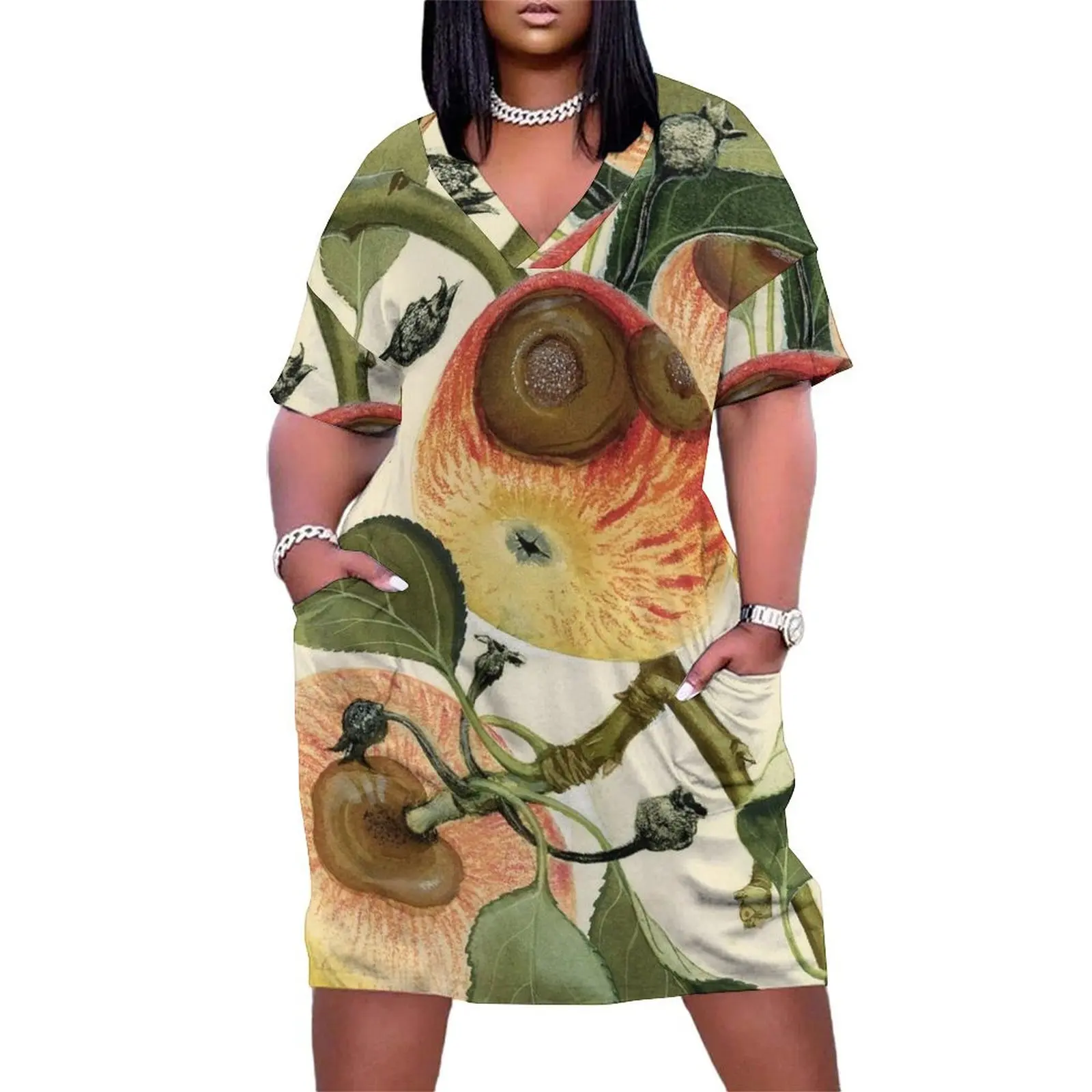 Bitter Rot of Apple Loose Pocket Dress Women's evening dress sensual sexy dress for women
Bitter Rot of Apple Loose Pocket Dress Women's evening dress sensual sexy dress for women