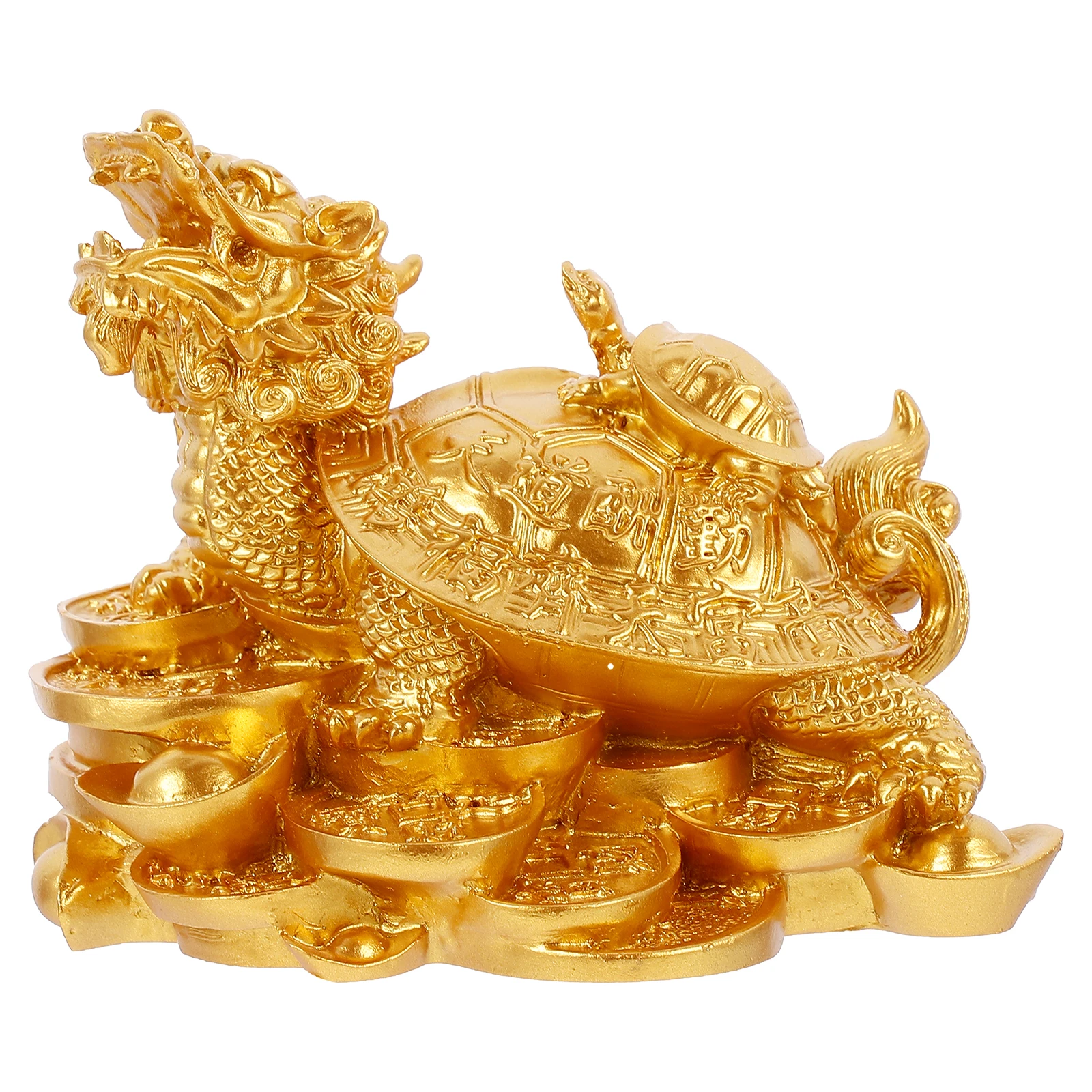 1pc Dragons Tortoise Statue Golden Resin Feng Shui Decor Luck Home Furnishing Ornament For Office Study
1pc Dragons Tortoise Statue Golden Resin Feng Shui Decor Luck Home Furnishing Ornament For Office Study