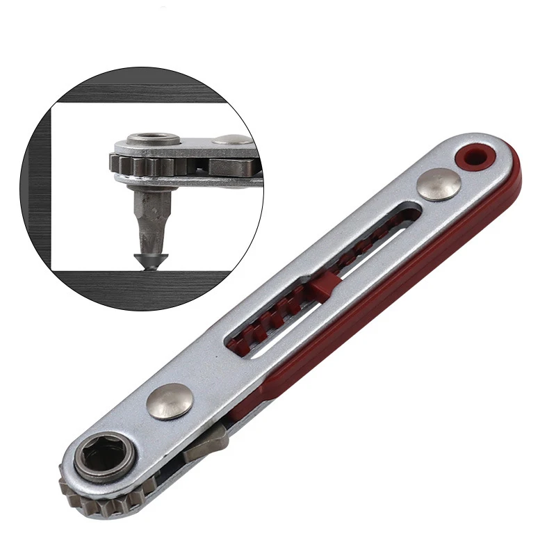 1pc 1/4" Mini Ratchet Wrench Torx Screwdriver Bidirectional Control For Single/Double Head Screwdriver Drill Bit Hand Mutil-Tool
1pc 1/4" Mini Ratchet Wrench Torx Screwdriver Bidirectional Control For Single/Double Head Screwdriver Drill Bit Hand Mutil-Tool