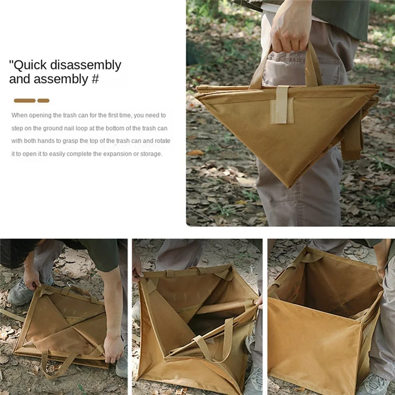 N96R Storage Box Folding Triangle Trash Can Camping Equipment Storage Box Picnic Portable Large Capacity Storage Box
N96R Storage Box Folding Triangle Trash Can Camping Equipment Storage Box Picnic Portable Large Capacity Storage Box