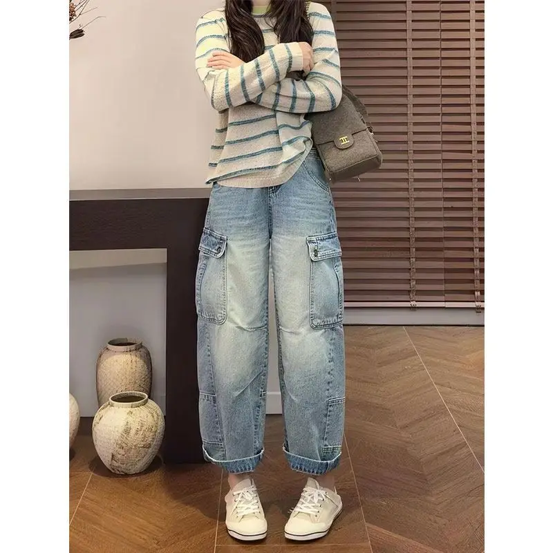 Loose High Waist Wide Leg Jeans Women's Spring Summer American Style Workwear Denim Pants High Waist Loose Fit Straight Leg
Loose High Waist Wide Leg Jeans Women's Spring Summer American Style Workwear Denim Pants High Waist Loose Fit Straight Leg