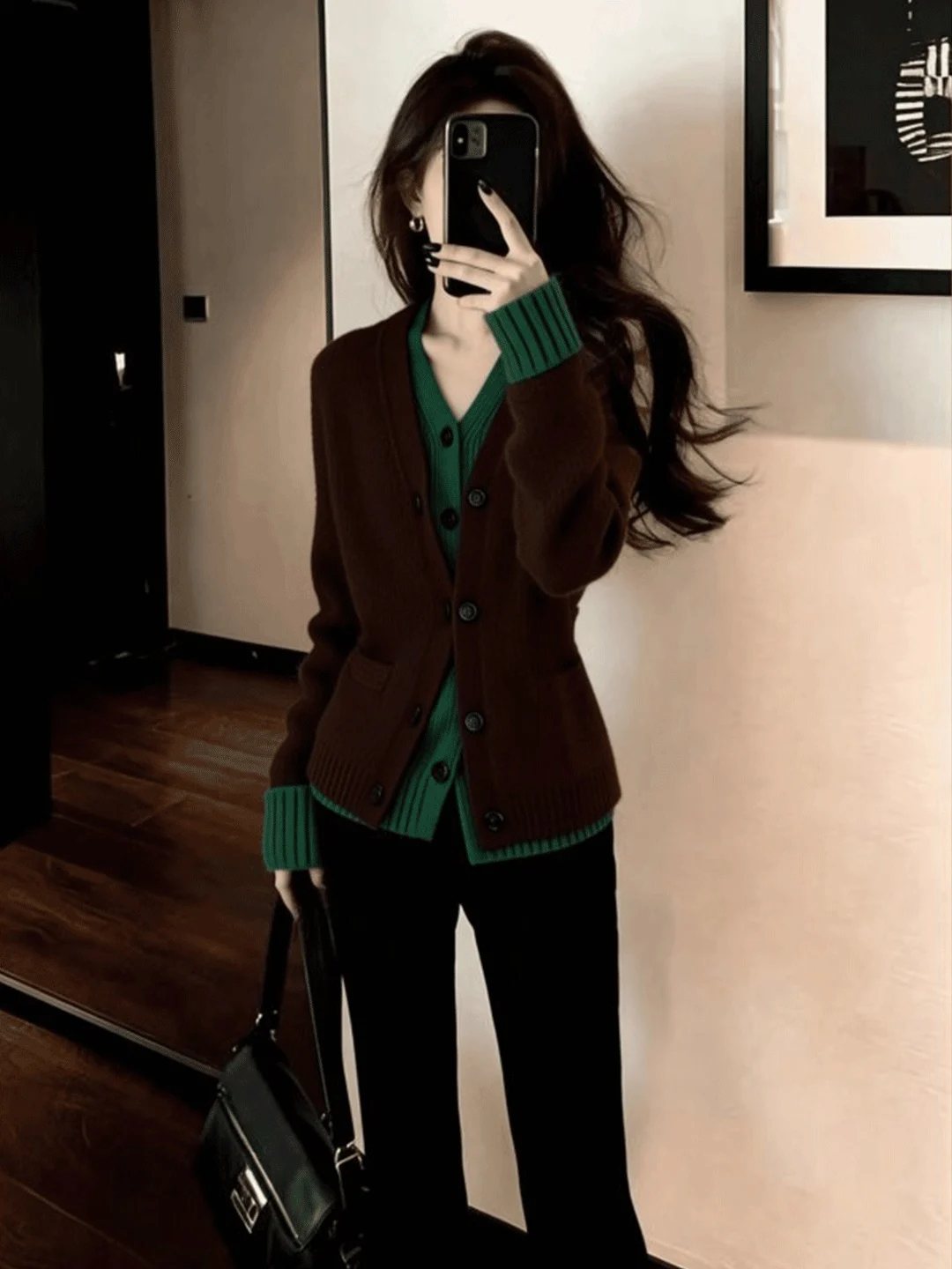 Retro Style Color Block Knitted Sweater Women's Winter New Warm Waist-Cinching Long Sleeve Top Not a True Two-Piece Ensemble
Retro Style Color Block Knitted Sweater Women's Winter New Warm Waist-Cinching Long Sleeve Top Not a True Two-Piece Ensemble