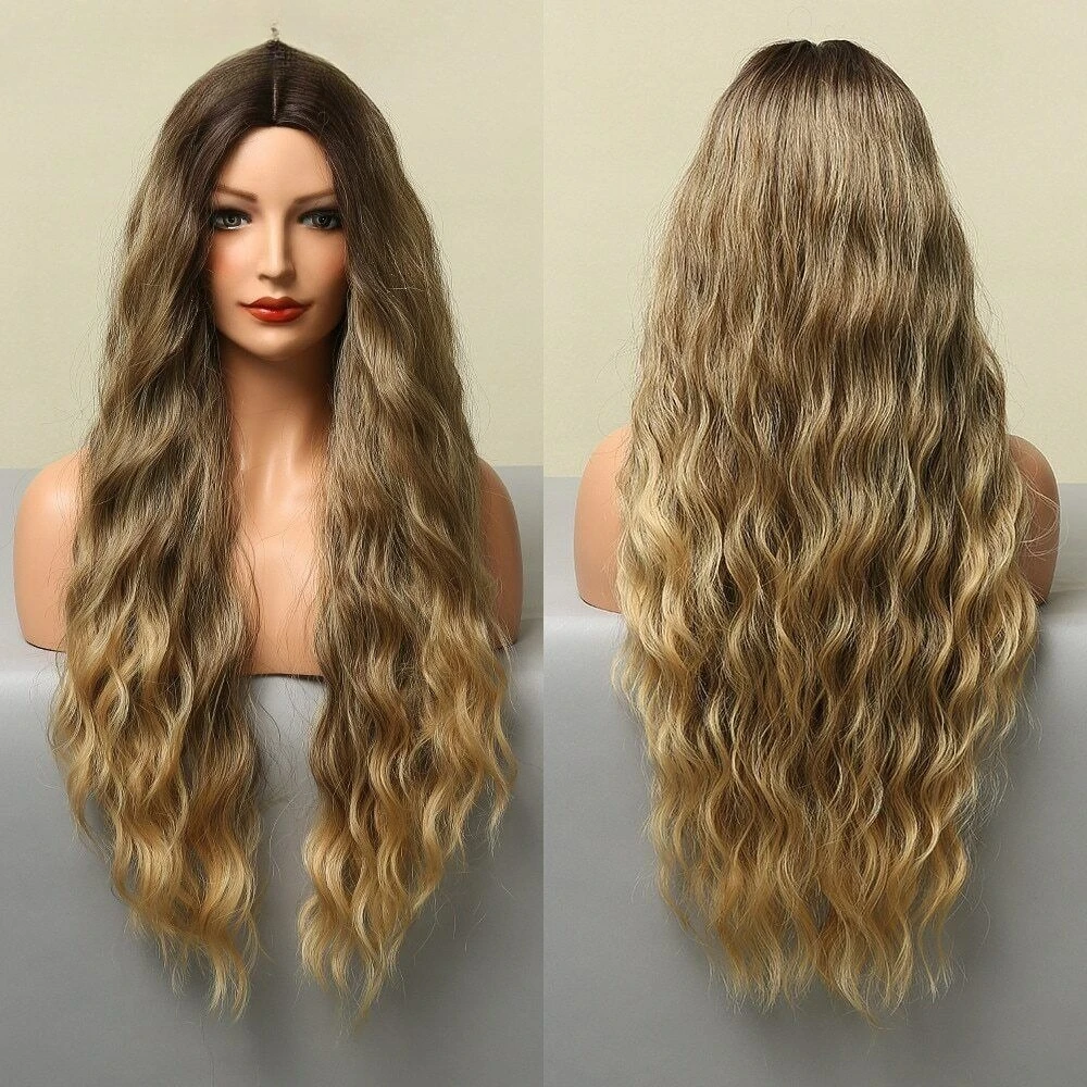 Long Wavy Ombre Synthetic Wig Natural Cosplay Wig Middle Part Wig Heat Resistant
Long Wavy Ombre Synthetic Wig Natural Cosplay Wig Middle Part Wig Heat Resistant