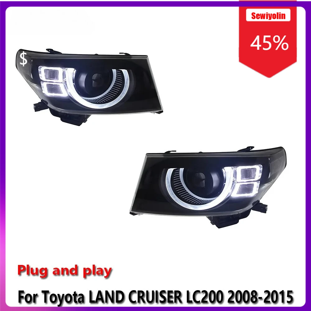 Sewiyolin Car LED Lamp Headlight Assemblies For Toyota LAND CRUISER LC200 2007-2015 Fog DRL Brake Turn Signal Lamp
Sewiyolin Car LED Lamp Headlight Assemblies For Toyota LAND CRUISER LC200 2007-2015 Fog DRL Brake Turn Signal Lamp