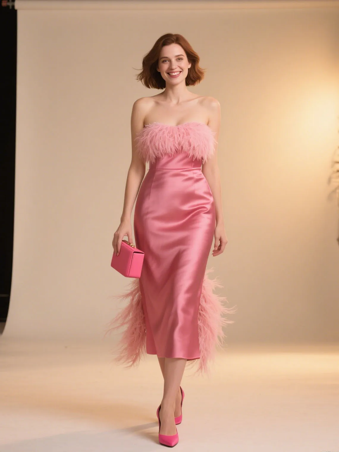 Elegant Evening Dress Strapless Tea Length Satin Sleeveless Quinceanera Dress With Feather Formal Prom Gown 2025 Free Customized
Elegant Evening Dress Strapless Tea Length Satin Sleeveless Quinceanera Dress With Feather Formal Prom Gown 2025 Free Customized