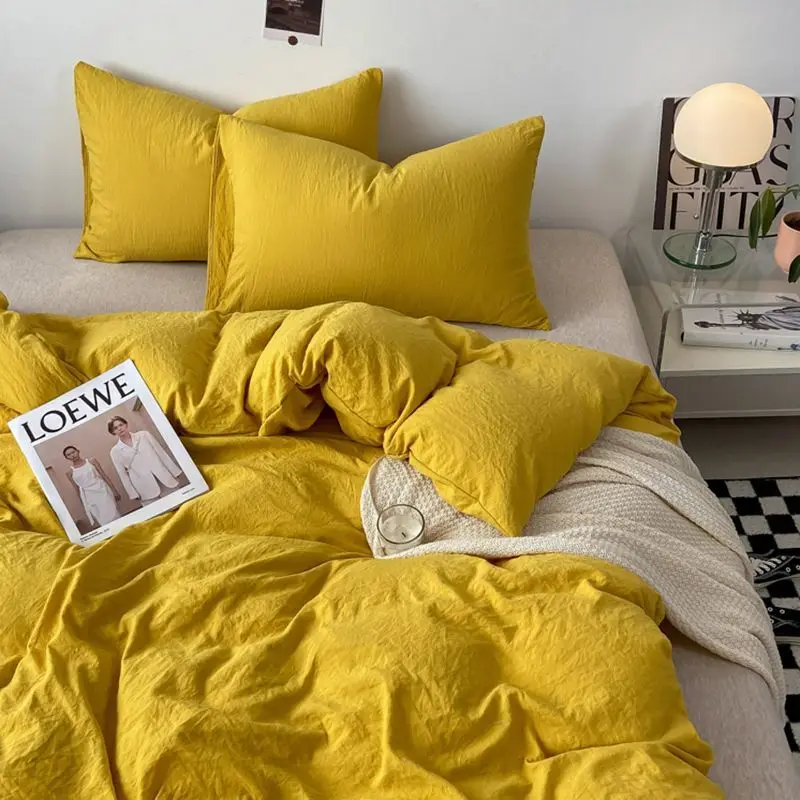 Duvet Cover Simple Modern Washed Skin-friendly Comfortable Bedroom Quite Covers Household Students Textile King Queen Size Ins
Duvet Cover Simple Modern Washed Skin-friendly Comfortable Bedroom Quite Covers Household Students Textile King Queen Size Ins