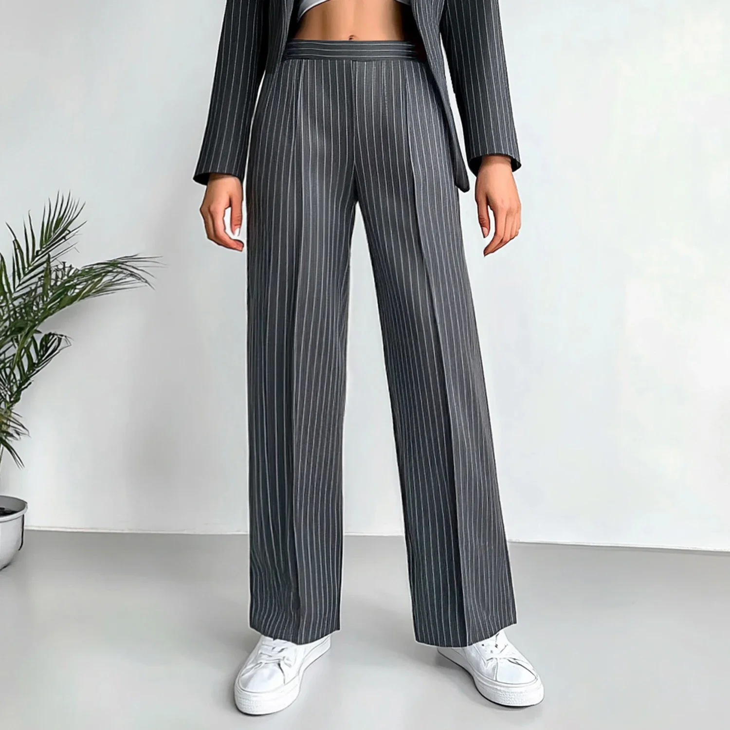 AzaleeKA Women'S Pants Autumn Fashion Retro French Striped Natural Waist Straight Casual Pants
AzaleeKA Women'S Pants Autumn Fashion Retro French Striped Natural Waist Straight Casual Pants
