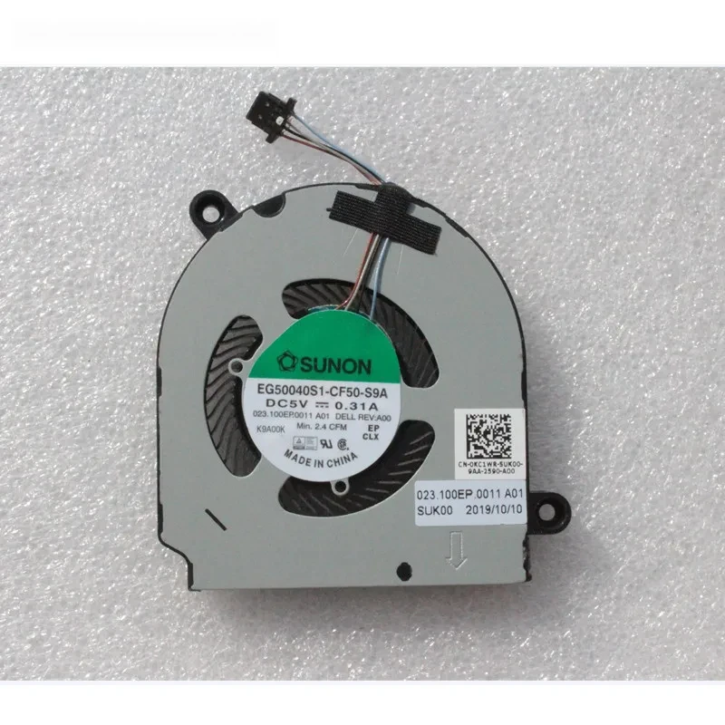 New Original Laptop CPU Cooling Fan For Dell Latitude 13 5300 2-In-1 (P96G001) DP/N:KC1WR EG50040S1-CF50-S9A 023.100EP.0011
New Original Laptop CPU Cooling Fan For Dell Latitude 13 5300 2-In-1 (P96G001) DP/N:KC1WR EG50040S1-CF50-S9A 023.100EP.0011