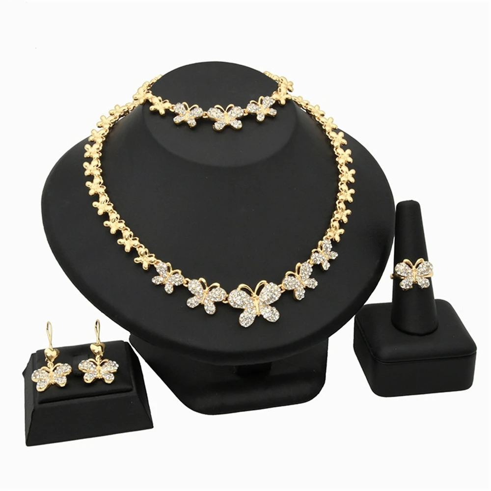 ESALE Trendy Butterfly Charm Jewelry Set for Women Girls Sweet Gold Color Necklace Bracelet Earrings Ring Party Fine Jewelry
ESALE Trendy Butterfly Charm Jewelry Set for Women Girls Sweet Gold Color Necklace Bracelet Earrings Ring Party Fine Jewelry