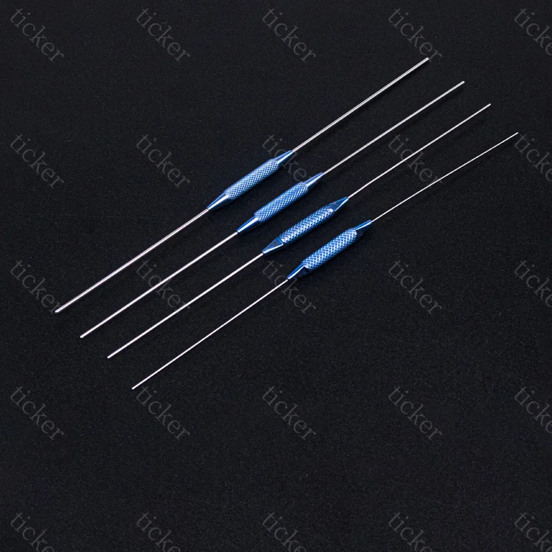 Ophthalmic instruments 4pc/set double ended lacrimal passage probe flushing stainless steel titanium probe plugging tool
Ophthalmic instruments 4pc/set double ended lacrimal passage probe flushing stainless steel titanium probe plugging tool