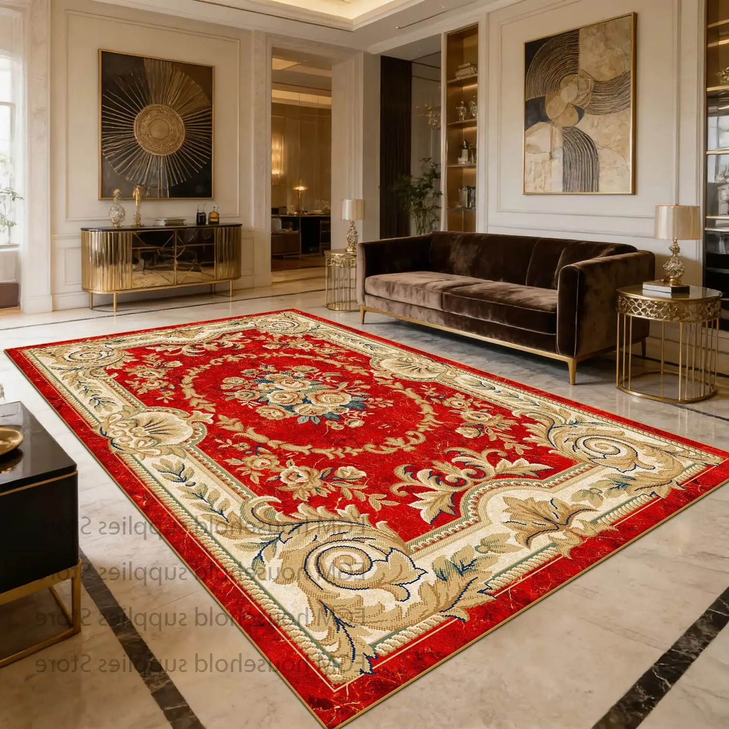 European Style Carpets Classical Living Room Decoration Rugs Bedroom Non-slip Customizable Cloakroom Study Floor Mats Washable
European Style Carpets Classical Living Room Decoration Rugs Bedroom Non-slip Customizable Cloakroom Study Floor Mats Washable