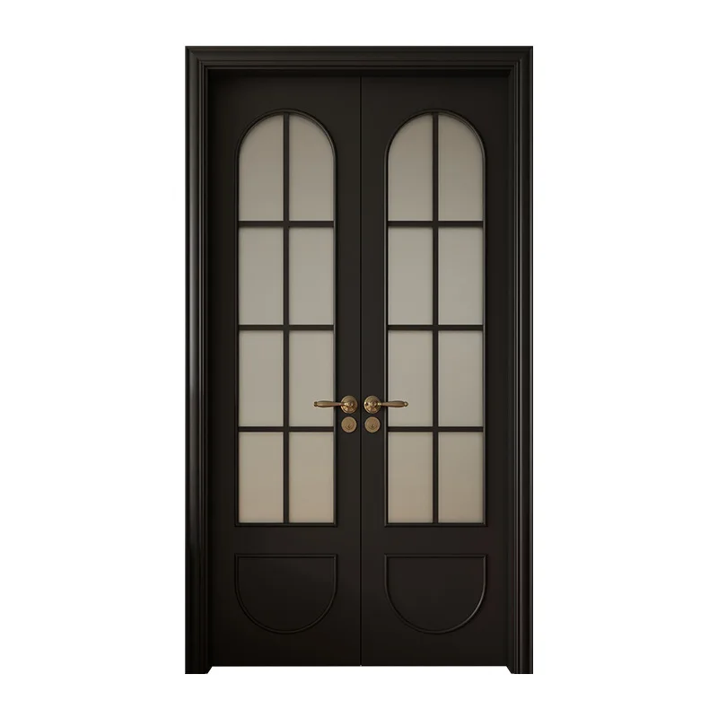 Bedroom door Interior composite door French solid wood glass door
Bedroom door Interior composite door French solid wood glass door
