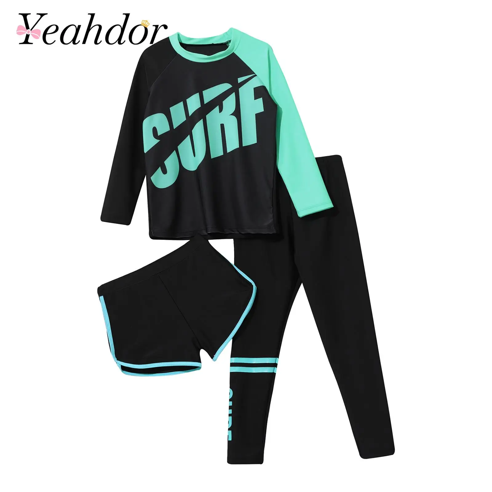 Childs Bathing Suit Kids Swimwear Girls Boys Sun Protection Rash Guard Swimsuit 3 Pieces Long Sleeve Swim Top Shorts Pants Set
Childs Bathing Suit Kids Swimwear Girls Boys Sun Protection Rash Guard Swimsuit 3 Pieces Long Sleeve Swim Top Shorts Pants Set