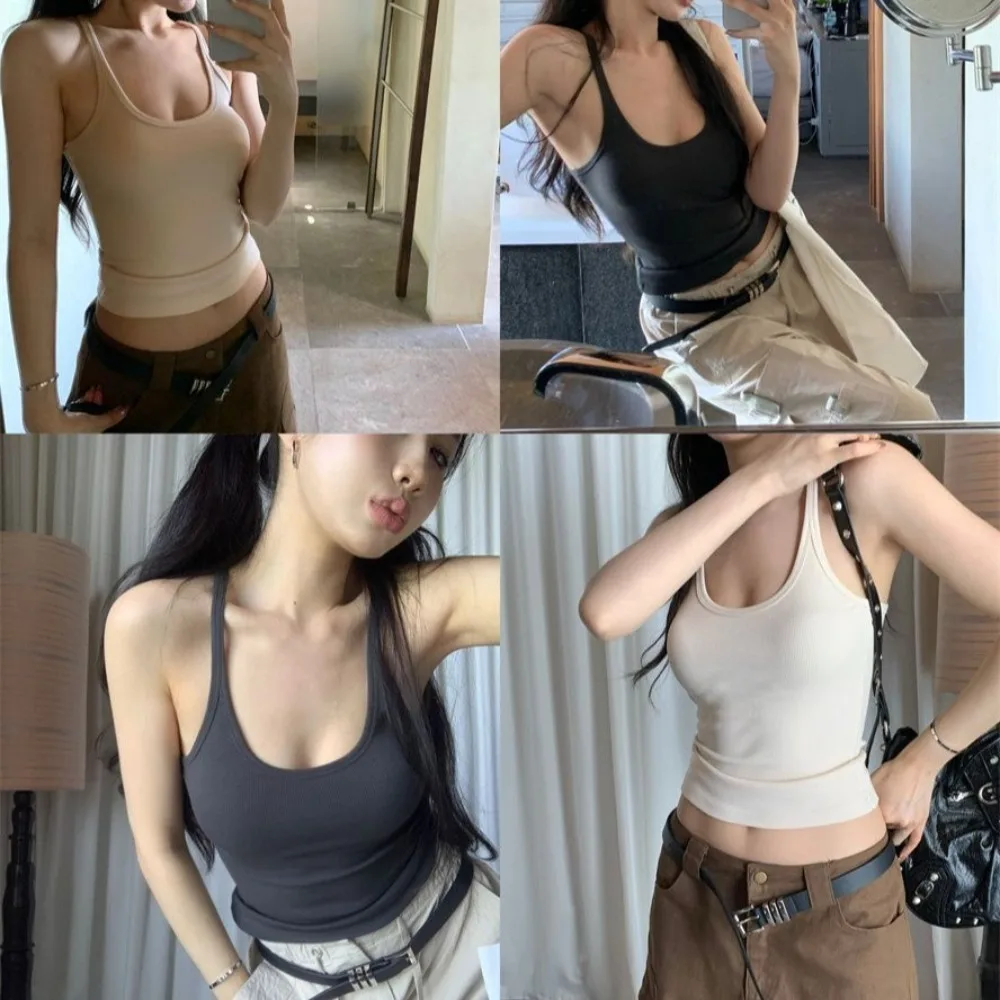 Solid Color Women's Basic Tank Top Simplicity Soft Sleeveless Solid Color Vest Women's Clothing
Solid Color Women's Basic Tank Top Simplicity Soft Sleeveless Solid Color Vest Women's Clothing