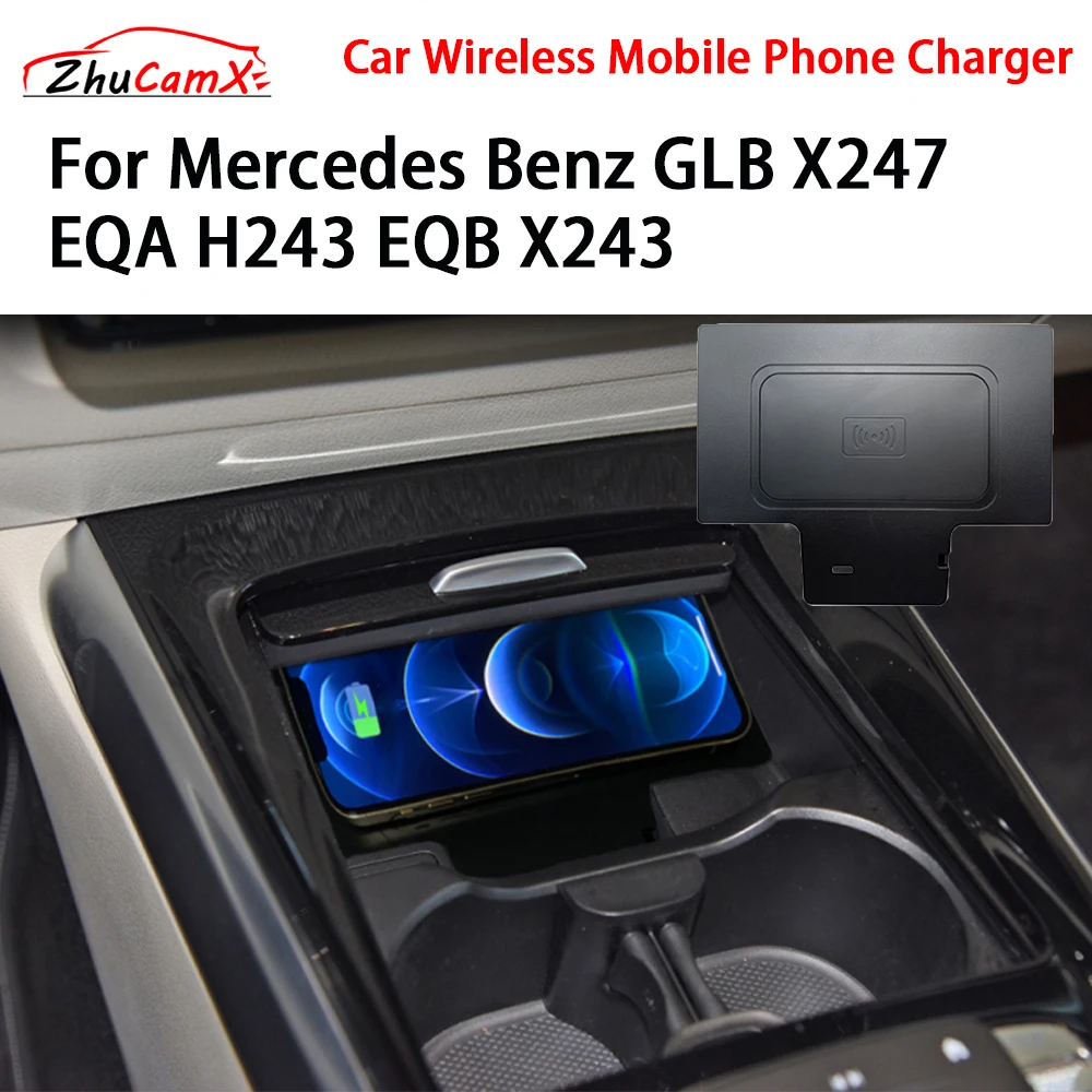 Car Wireless Mobile Phone Charger Center Console Storage QI 18W iPhone fast charge for Mercedes Benz GLB X247 EQA H243 EQB X243
Car Wireless Mobile Phone Charger Center Console Storage QI 18W iPhone fast charge for Mercedes Benz GLB X247 EQA H243 EQB X243