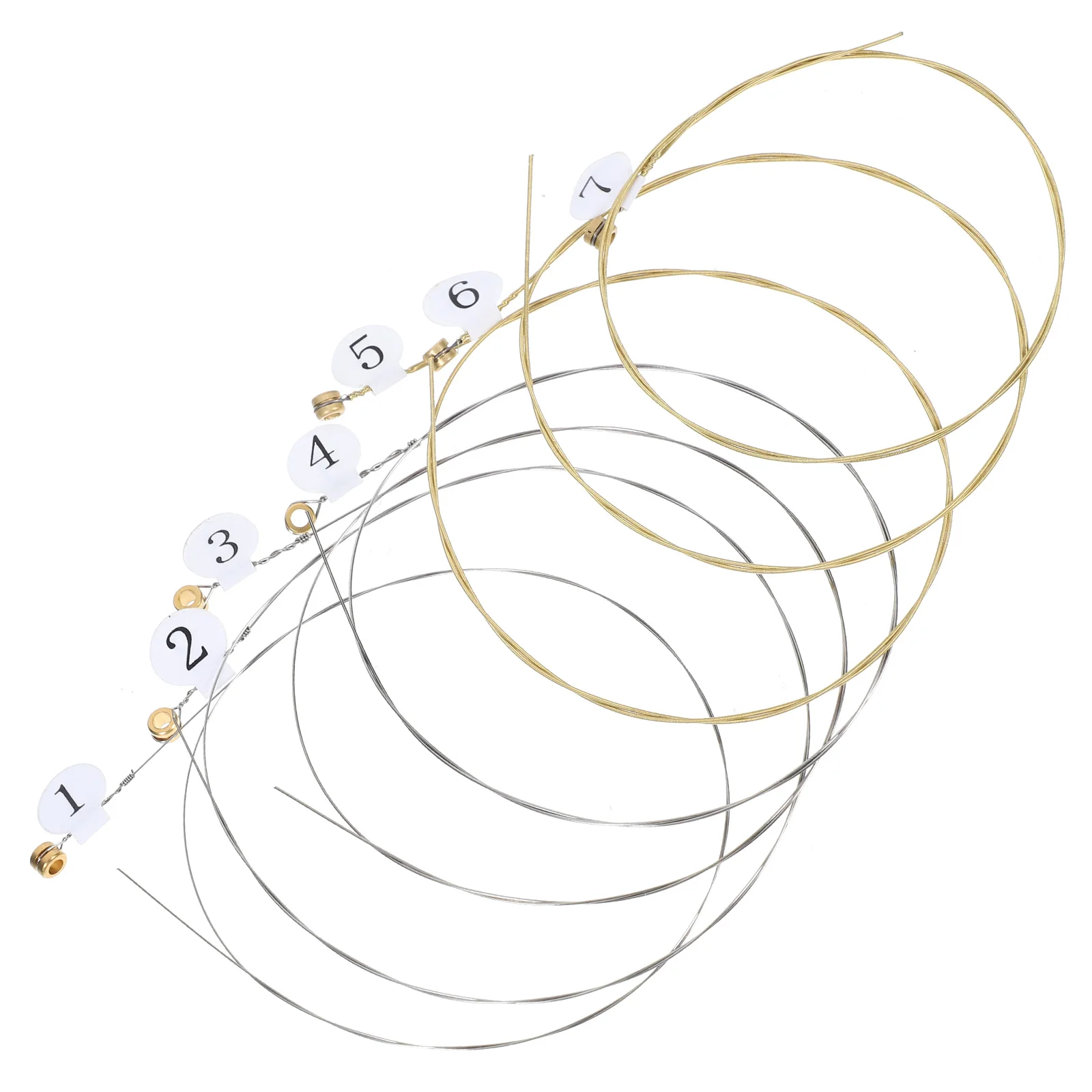 7 String x Lyre Harp Strings Kits Metal Replacement Strings Lyre Harp String Supplies for Music Instrument Maintenance Supplies
7 String x Lyre Harp Strings Kits Metal Replacement Strings Lyre Harp String Supplies for Music Instrument Maintenance Supplies